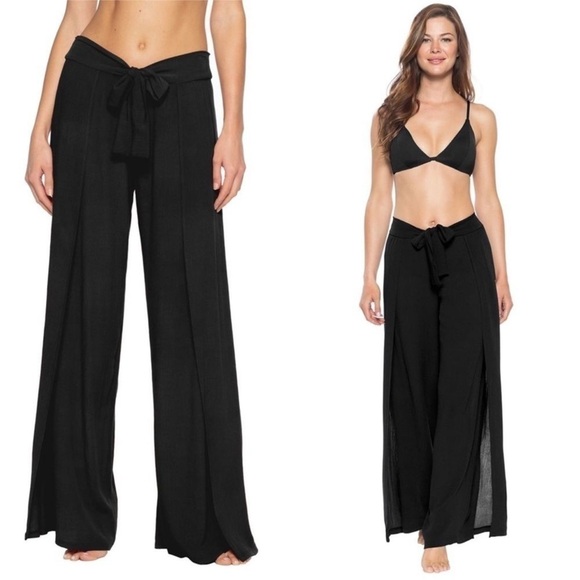 Becca By Rebecca Virtue Modern Muse Tie Front Cover-Up Pants Size 0X Women - Picture 1 of 11